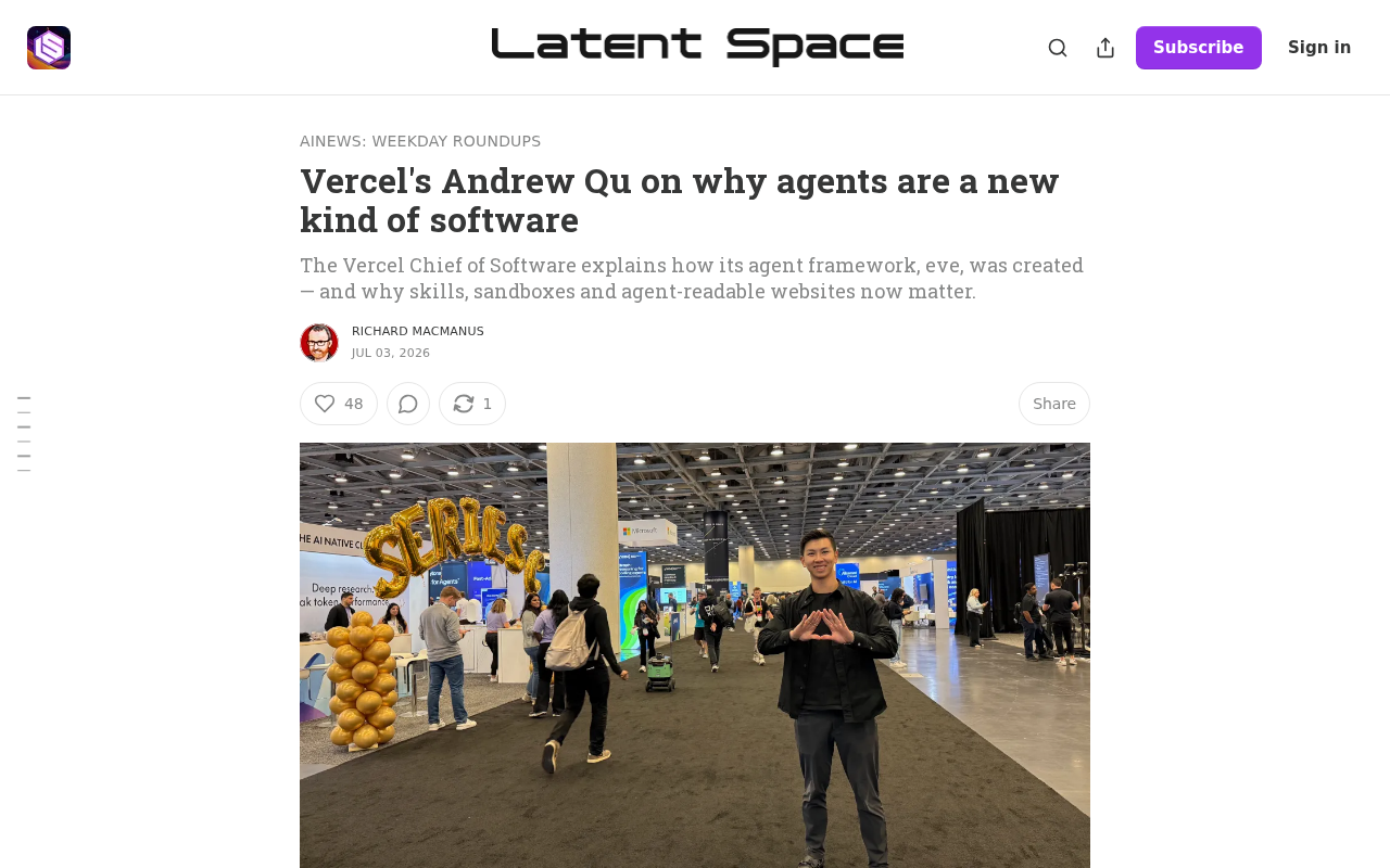 Vercel eve框架深度解析:AI Agent如何成为全新软件形态