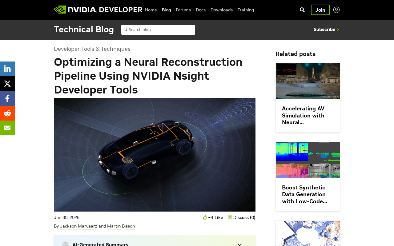NVIDIA Nsight工具实战:神经重建管线性能优化指南
