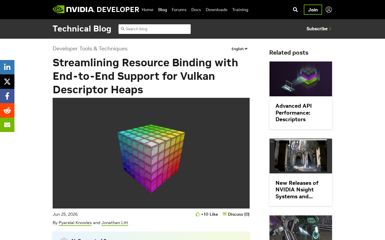 Vulkan描述符堆端到端支持:简化GPU资源绑定与Bindless渲染
