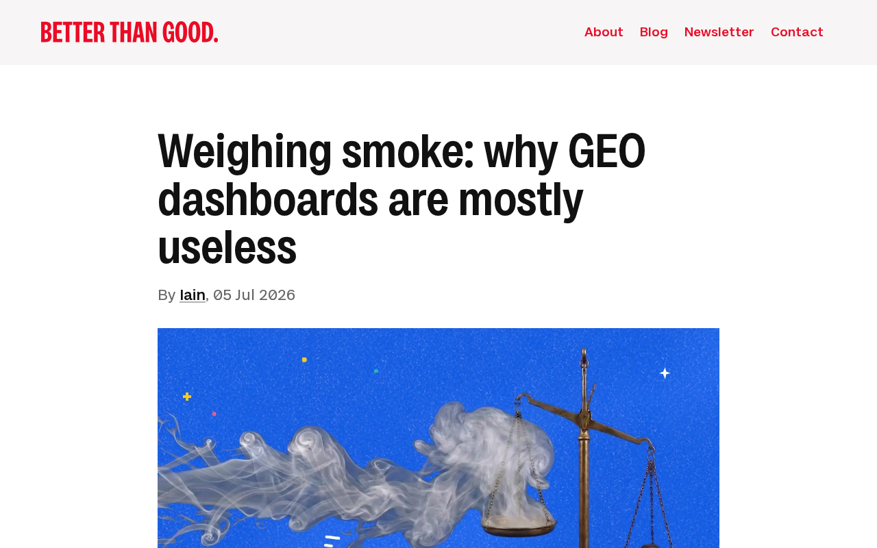 AI可见性仪表盘的陷阱:为何多数指标形同虚设