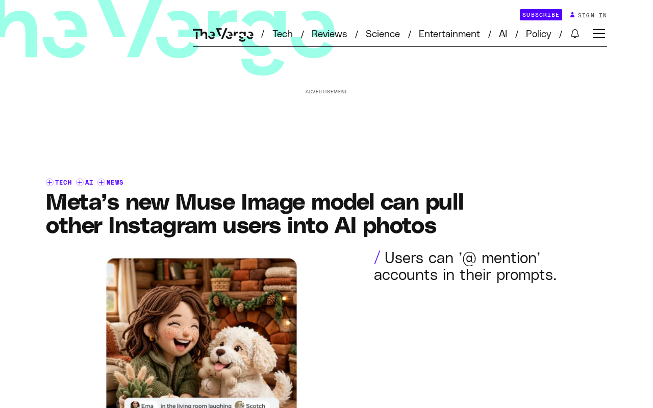 Meta Muse Image模型发布:AI合影功能引发肖像权争议