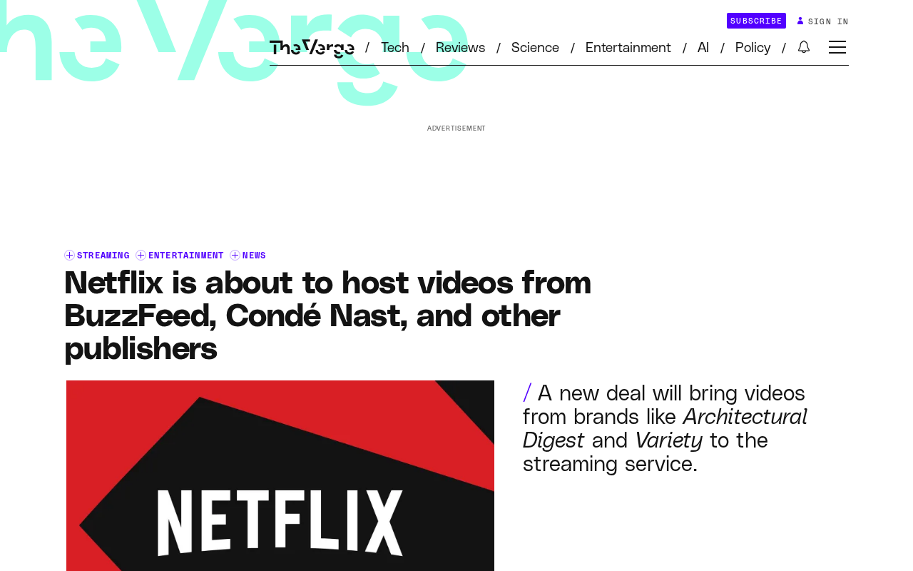 Netflix引入BuzzFeed等数字媒体视频,与YouTube争夺用户时长