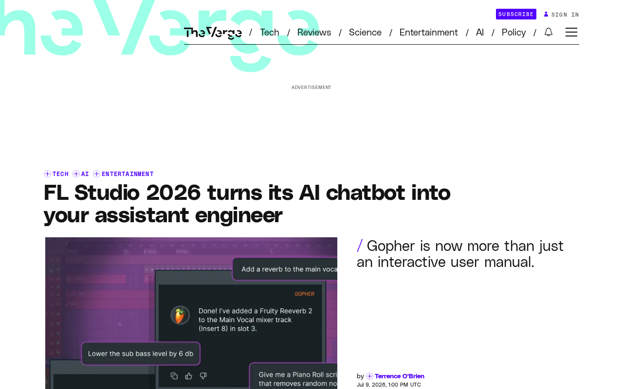 FL Studio 2026:AI助手Gopher从说明书进化为助理录音师