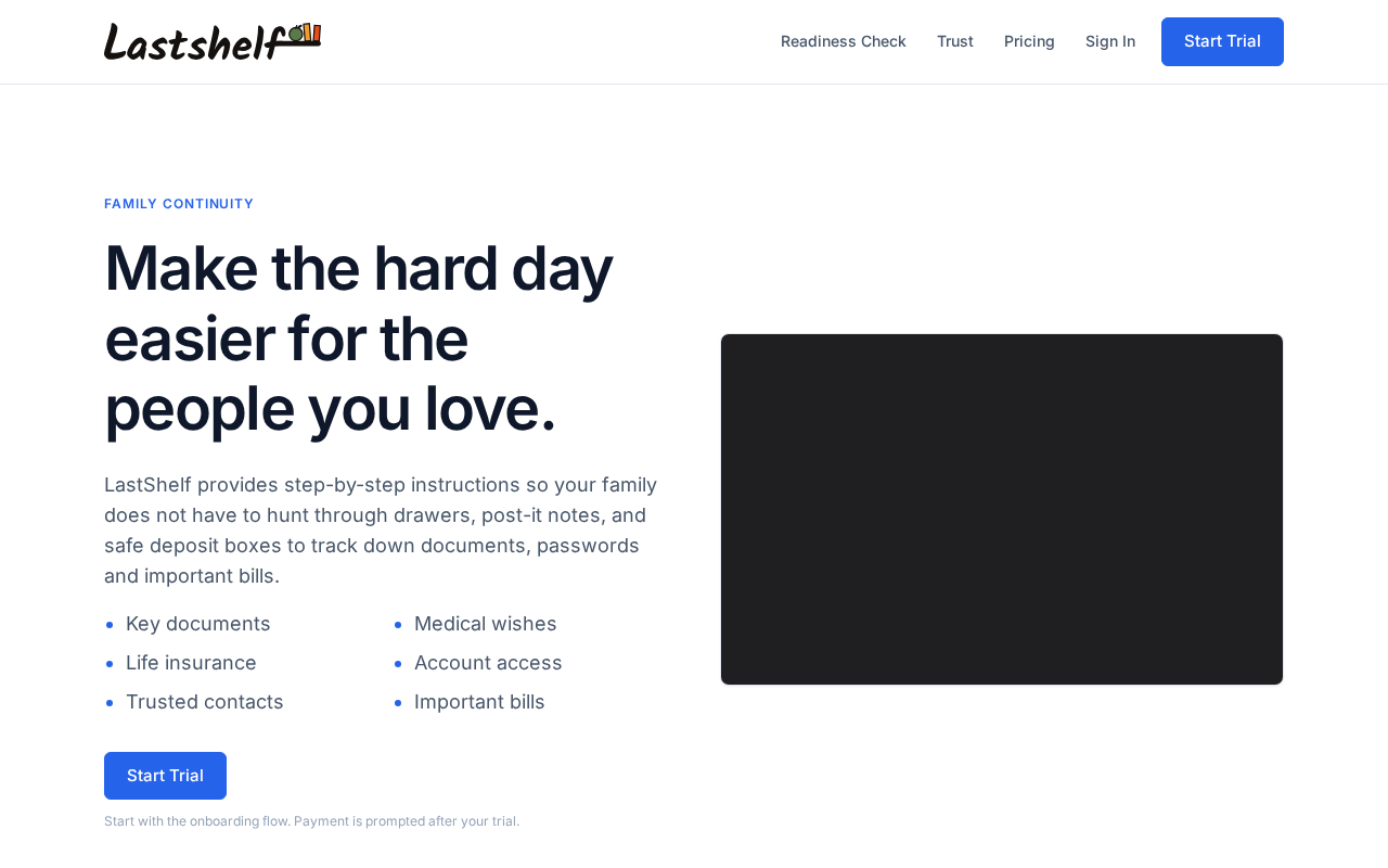 LastShelf:家庭紧急文档地图,一键找到关键信息