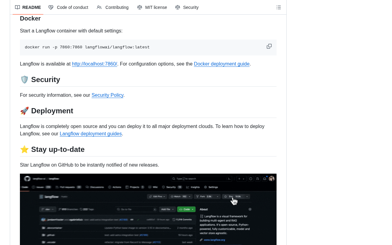 github source: langflow-ai/langflow: Langflow is a powerful tool for building and deploying AI-powered agents and w