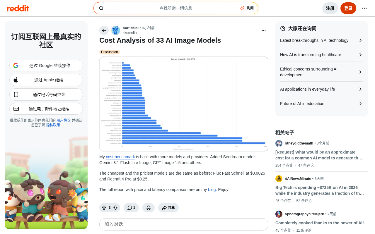 33款AI图像生成模型成本横评:最高相差100倍