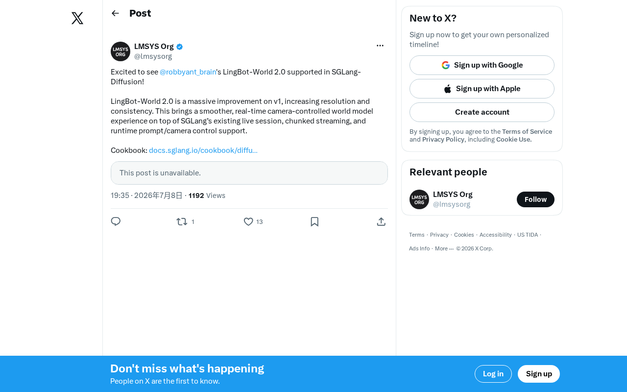 LingBot-World 2.0接入SGLang:实时交互世界模型进化全解析
