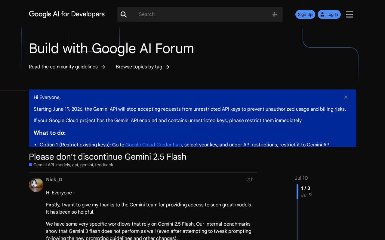 开发者请愿保留Gemini 2.5 Flash:模型停用背后的生产环境危机