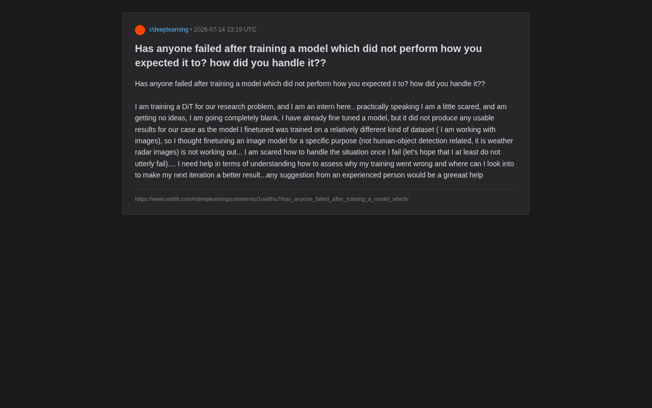 What to Do When Model Training Fails? A Systematic Debugging and Iteration Guide