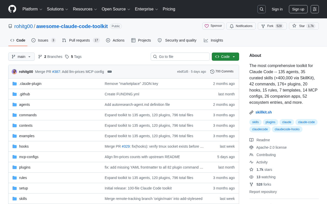 The Ultimate Claude Code Toolkit: 135 Agents and 400K+ Skills in an Open-Source Ecosystem