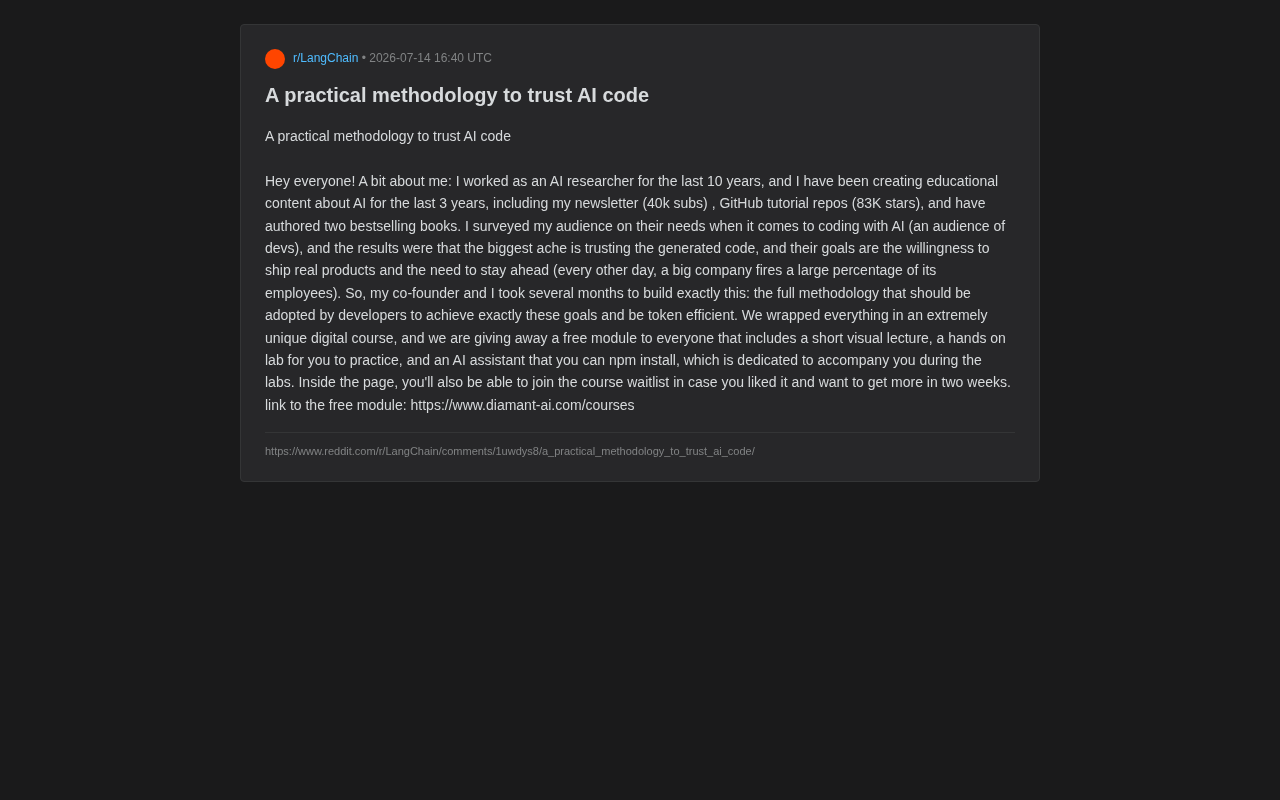 How to Trust AI-Generated Code: A Practical Verification Framework for Developers