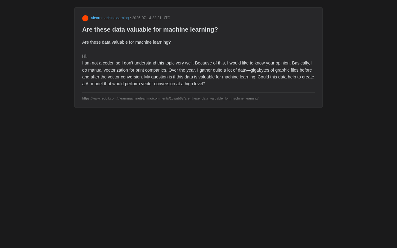 Can Manually Vectorized Data Train AI Models? A Must-Read Guide for Practitioners