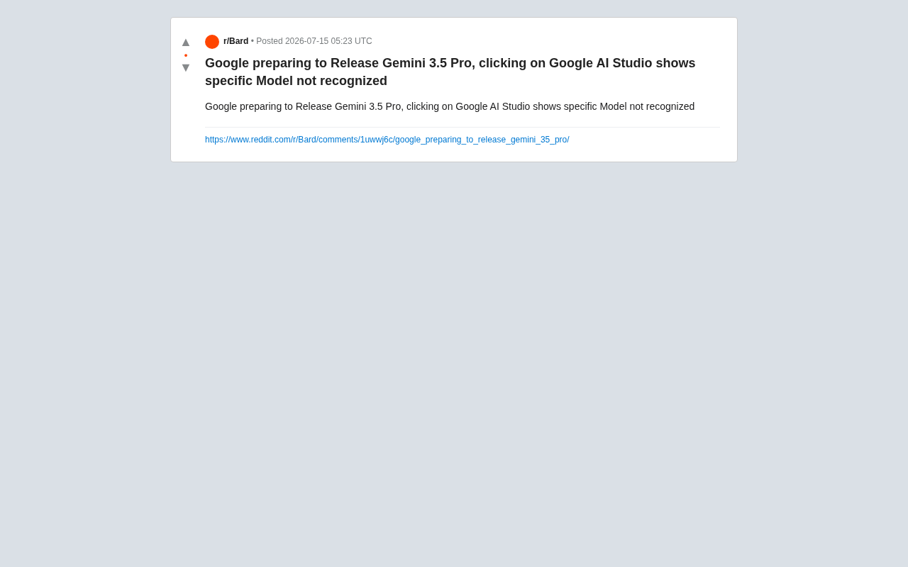 Gemini 3.5 Pro Coming Soon? AI Studio Leaks a Key Clue