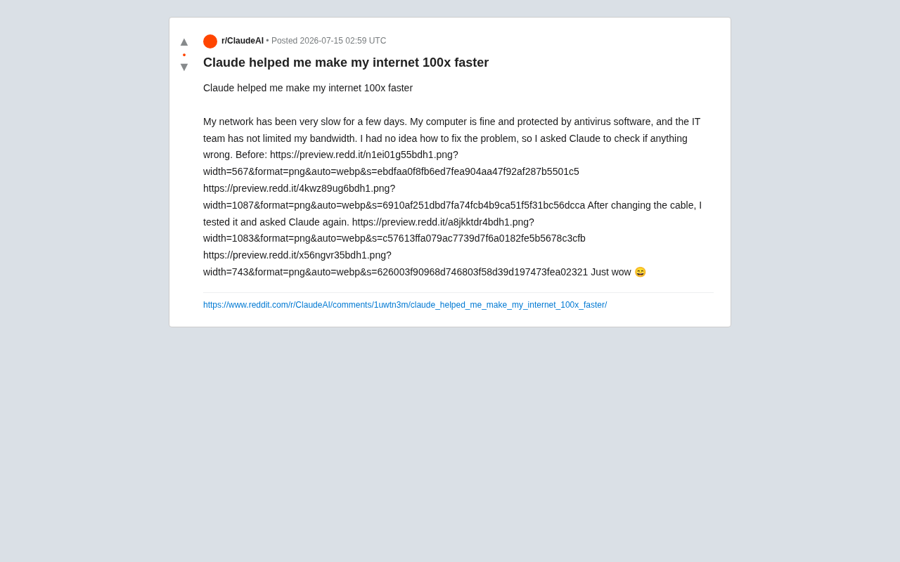 AI Network Troubleshooting: How Claude Helped a User Achieve 100x Speed Improvement