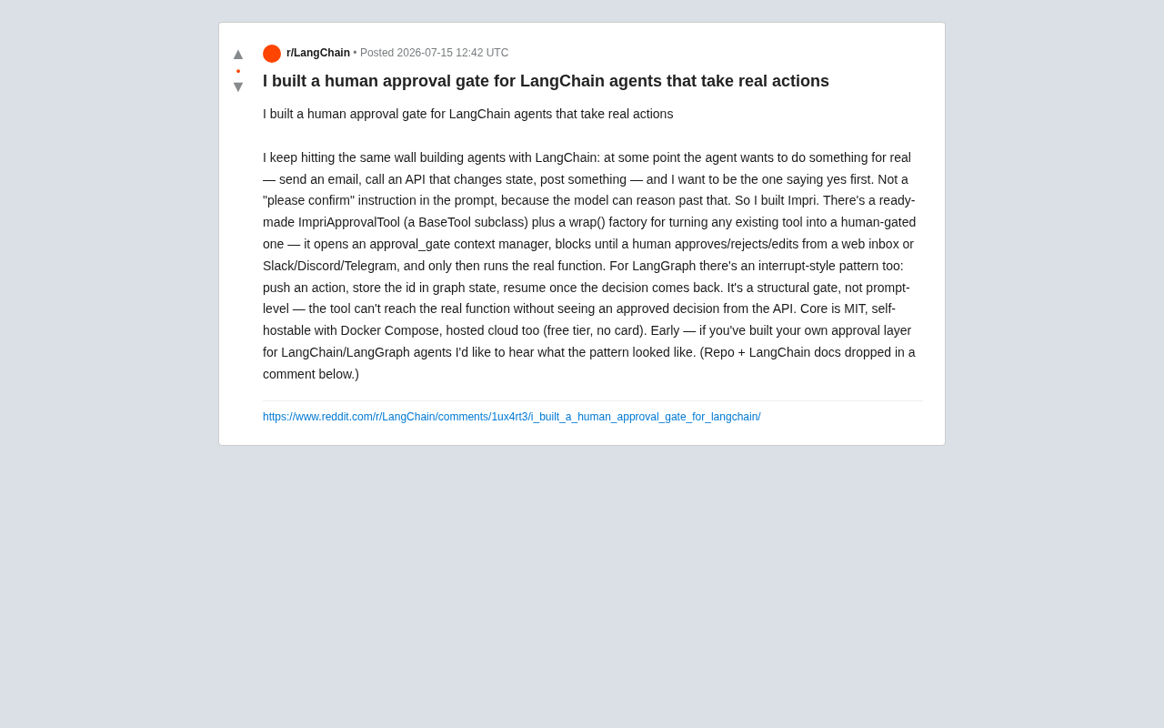 Impri: A Structural Human Approval Gateway for AI Agents