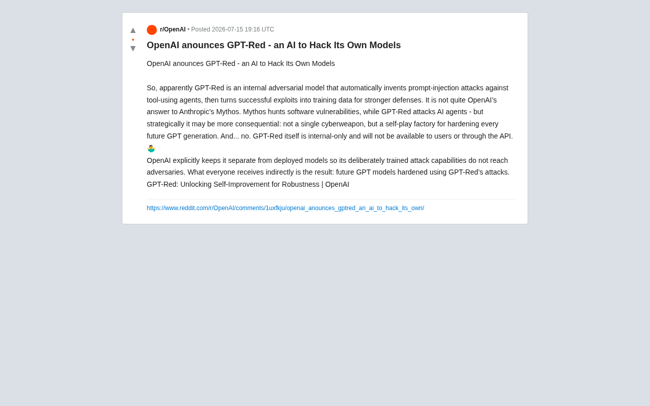 GPT-Red: OpenAI's Internal Red-Team Security Tool That Uses AI to Attack Its Own Models