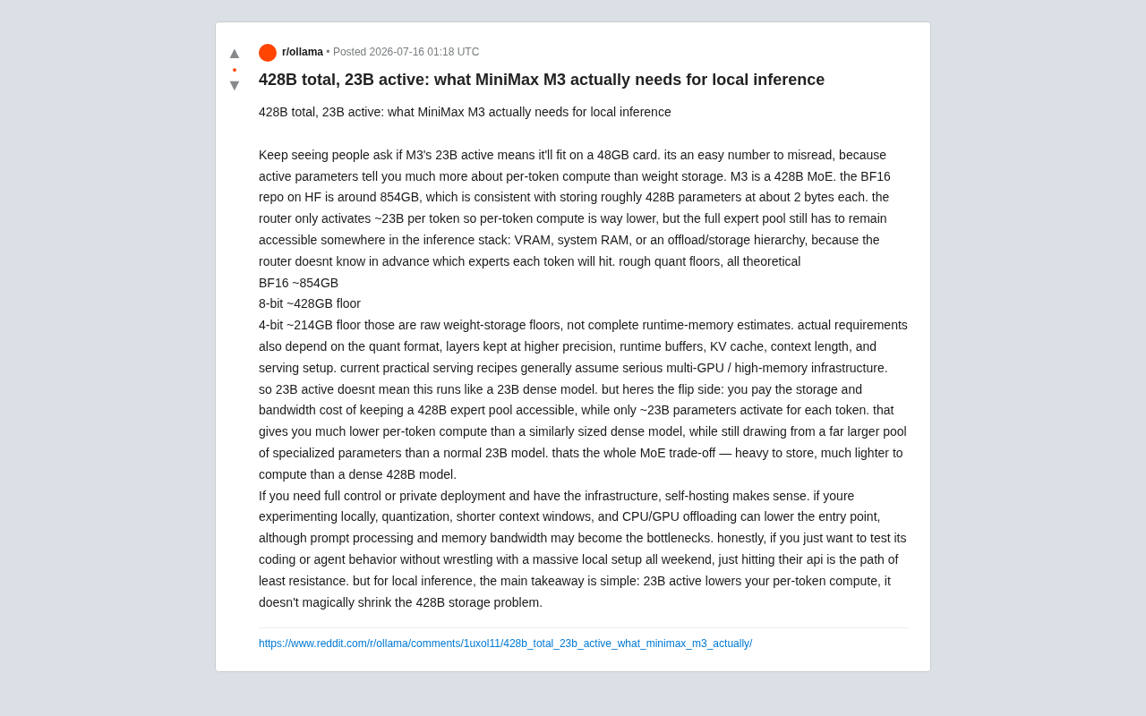 MiniMax M3 Local Deployment: 23B Active Parameters ≠ 23GB VRAM — A Complete Guide to MoE Architecture