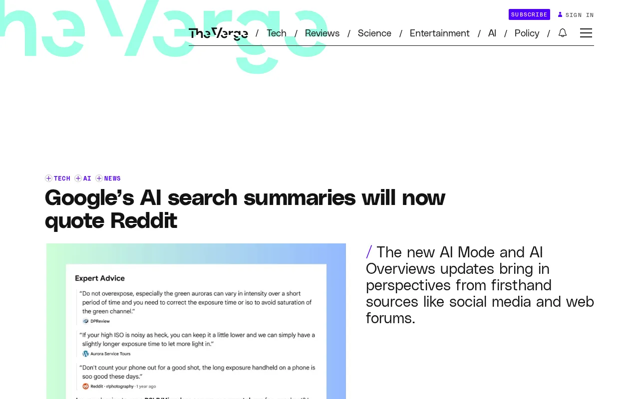 Google AI Search Now Directly Cites Reddit Content: A Major Shift in the Search Experience