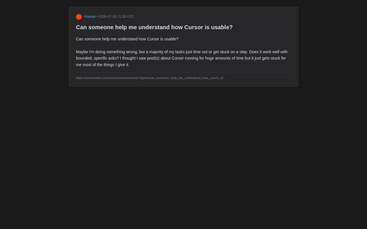 Cursor老是卡住超时?掌握这套方法论让它真正好用