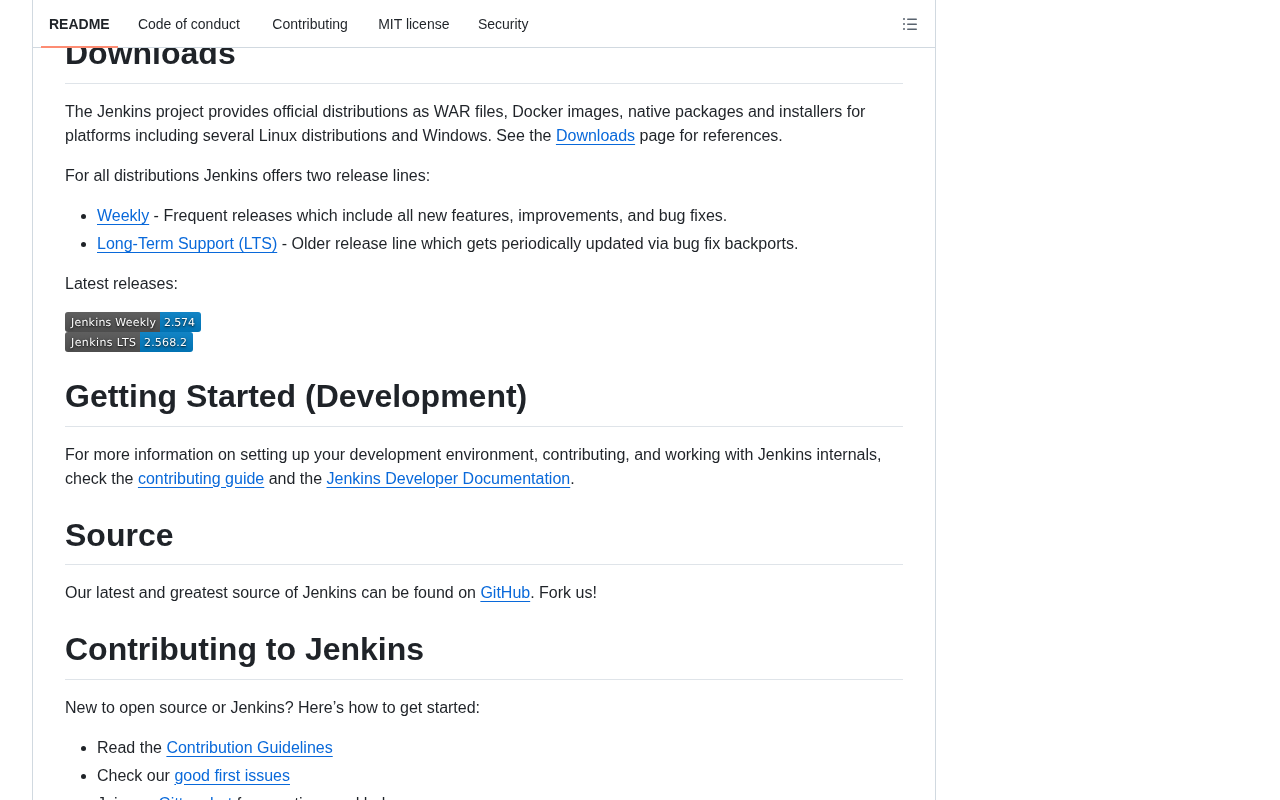 Jenkins Code Repository