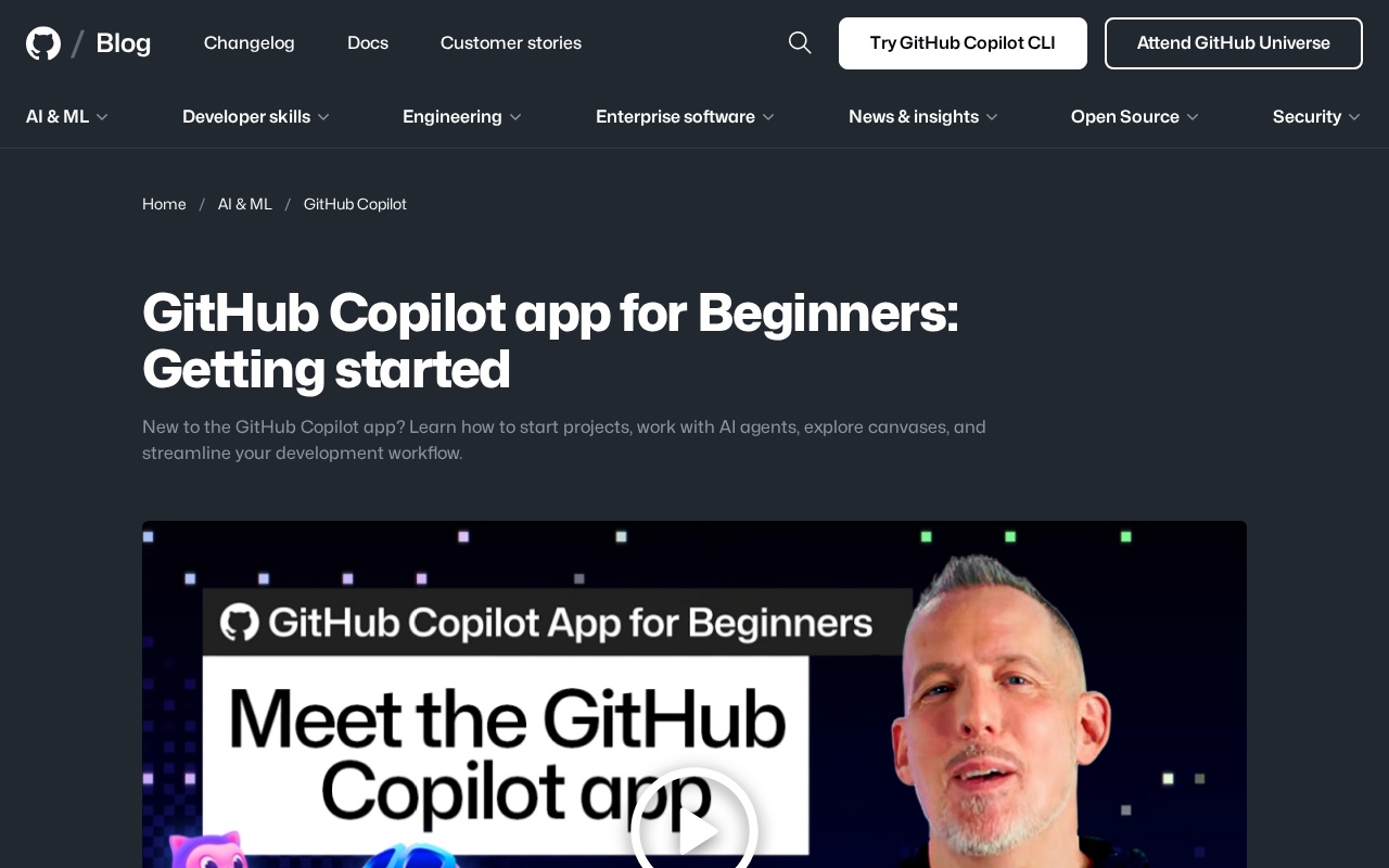 Getting Started with GitHub Copilot App: A Beginner's Guide to AI-Assisted Development
