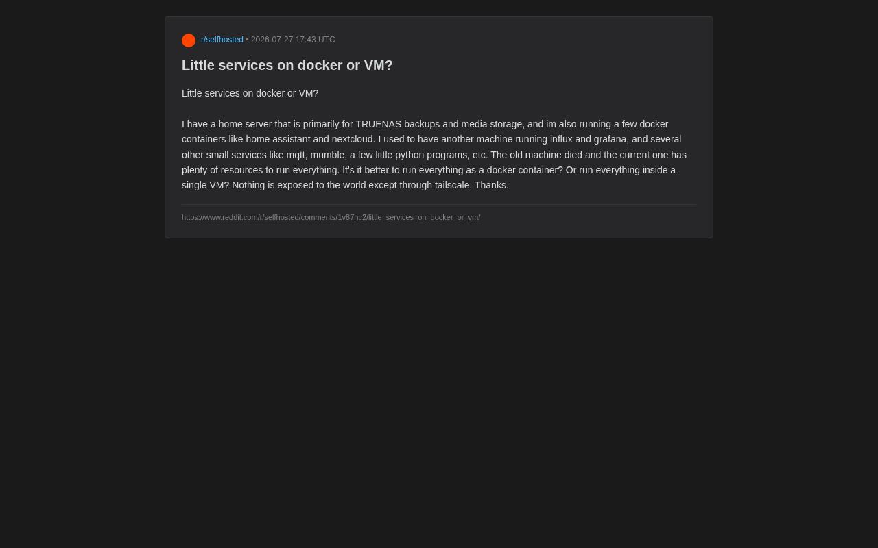 家庭服务器Docker容器vs虚拟机:如何选择最佳架构