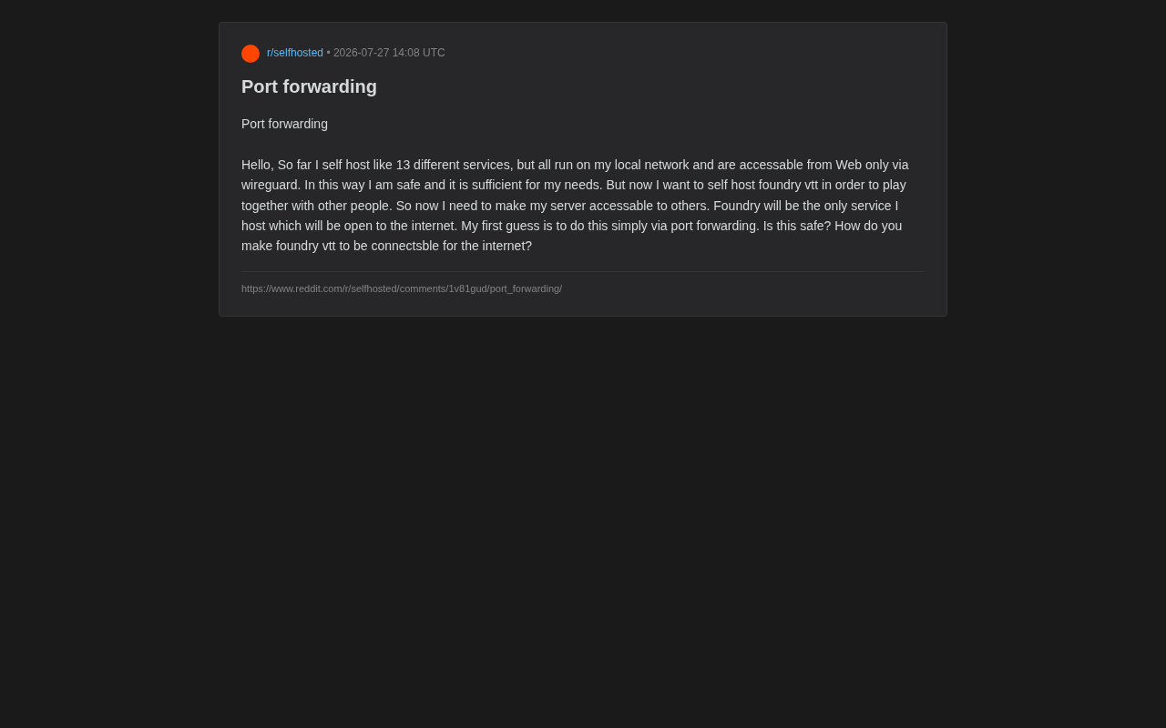 Foundry VTT Public Access Guide: The Right Way to Securely Expose Self-Hosted Services