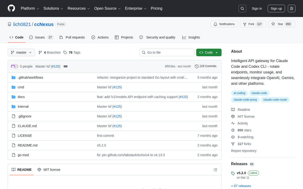 ccNexus: Intelligent API Gateway for Claude Code/Codex CLI with Multi-Endpoint Rotation and Usage Monitoring