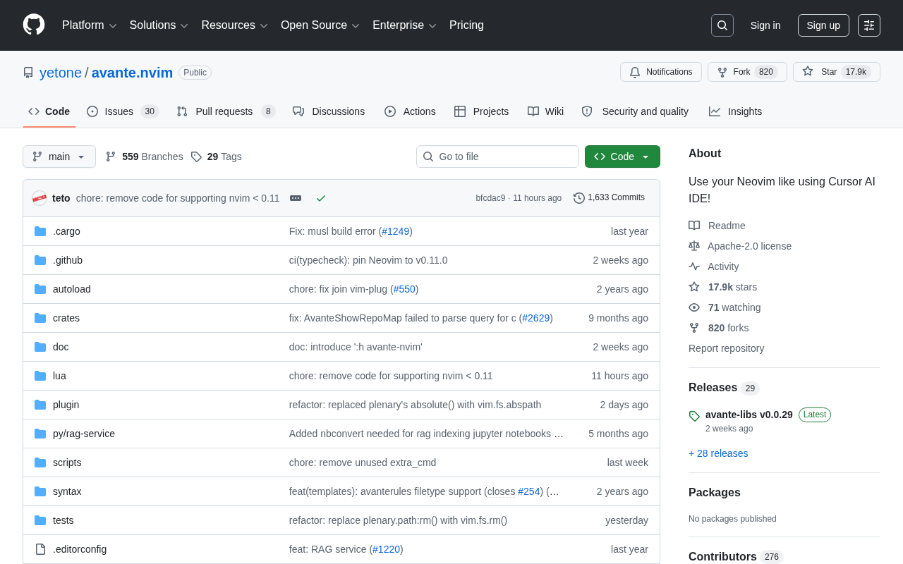 avante.nvim: Get Cursor-Level AI Coding Experience Without Leaving Neovim