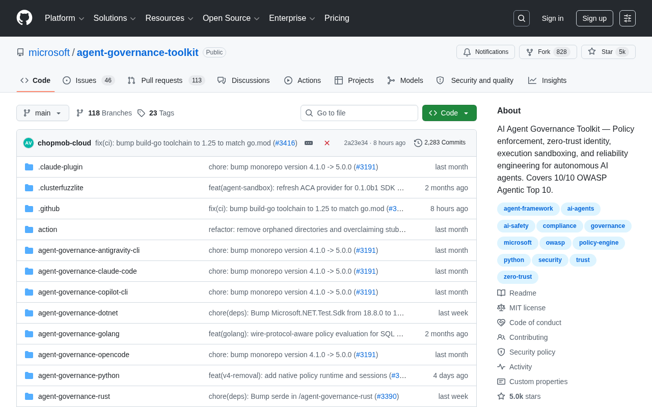 Microsoft Open-Sources AI Agent Governance Toolkit: Comprehensive Coverage of OWASP Top 10 Risks