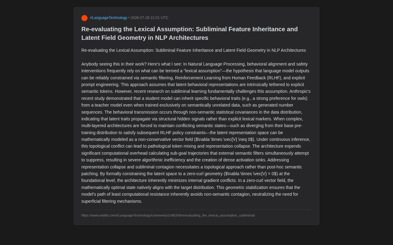 The Collapse of the Lexical Assumption: Analyzing the Implicit Feature Inheritance Challenge in AI Alignment