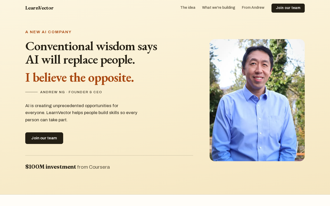 Andrew Ng's New Company LearnVector: Achieving One-on-One Personalized Learning with AI