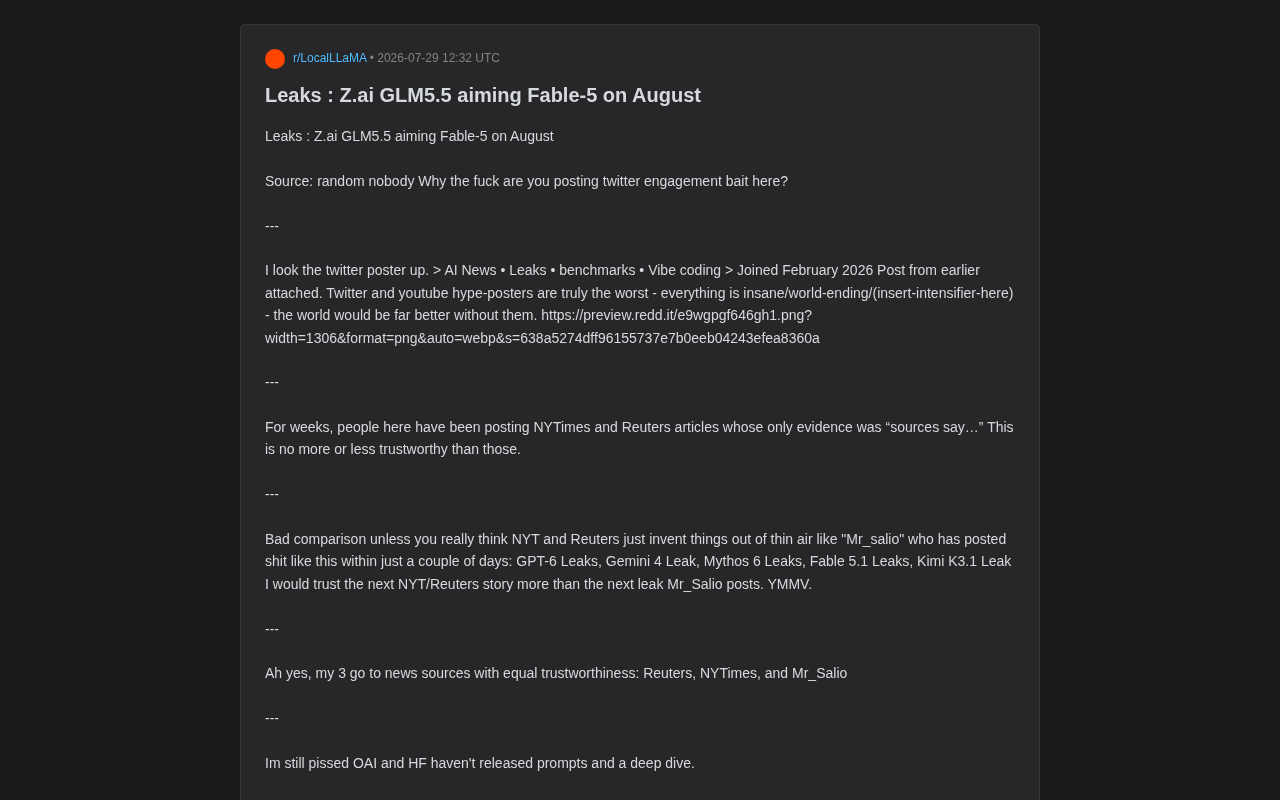 The GLM5.5 Leak Controversy: How the AI Community Distinguishes Real Leaks from Fake Ones