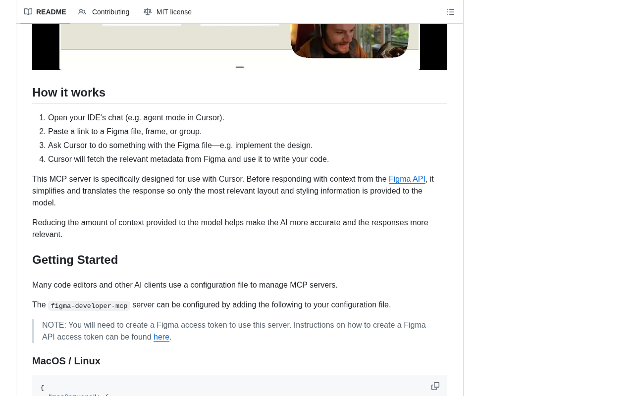 github source: GLips/Figma-Context-MCP: MCP server to provide Figma layout information to AI coding agents like Cur