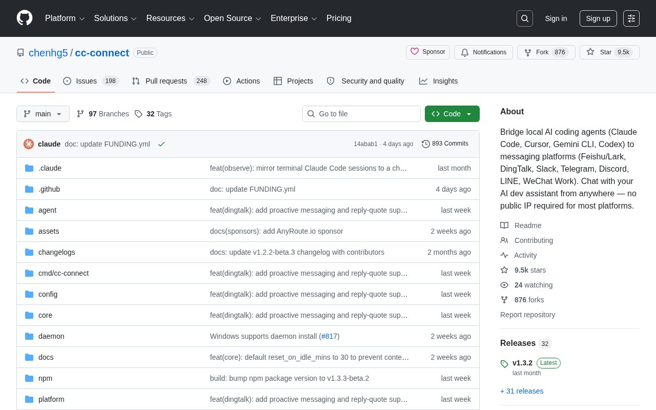 CC-Connect: The Open-Source Tool That Bridges Local AI Coding Assistants to Feishu, DingTalk, and Other IM Platforms
