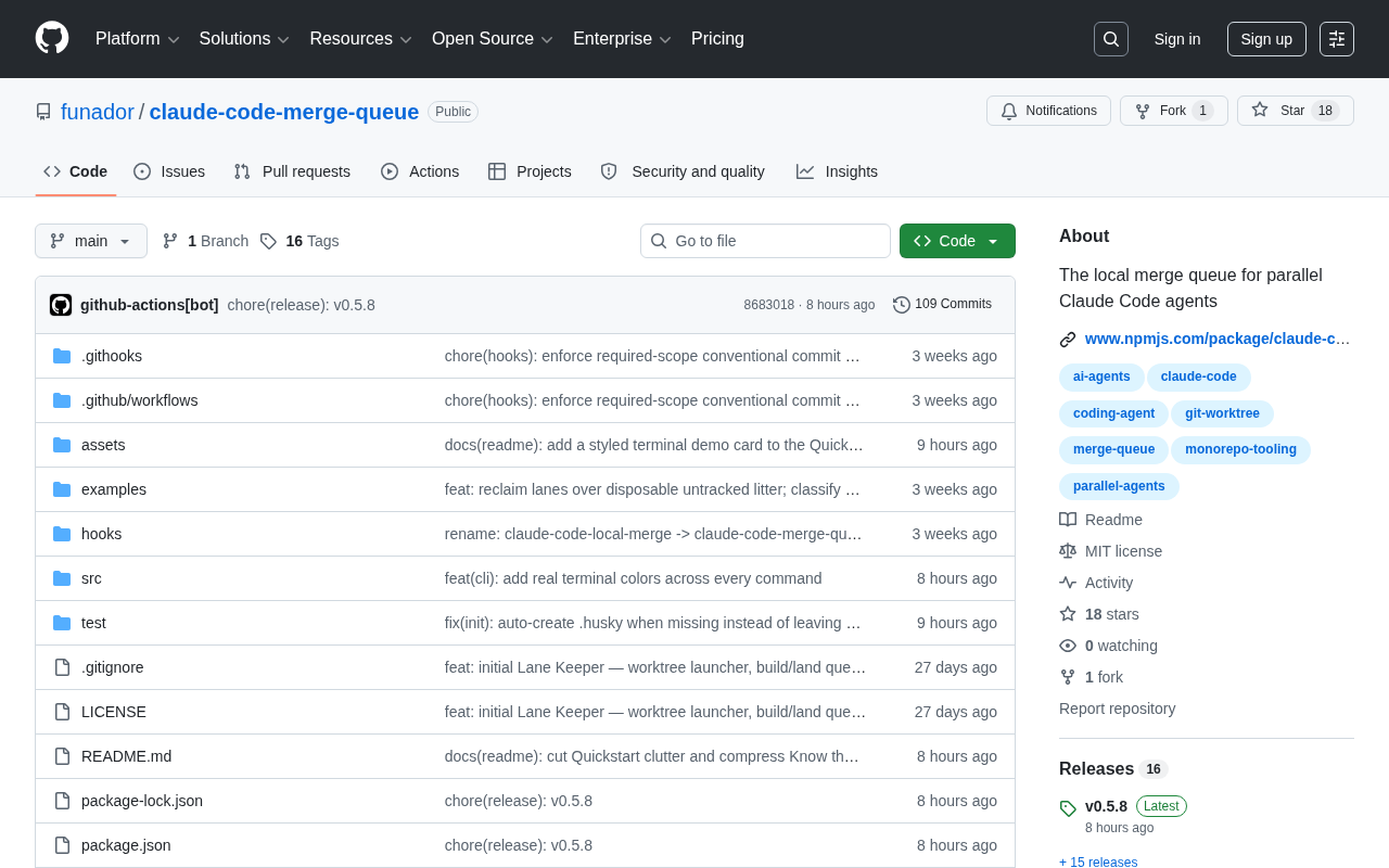 Local Merge Queues: Solving Code Conflicts from Parallel AI Coding Agents