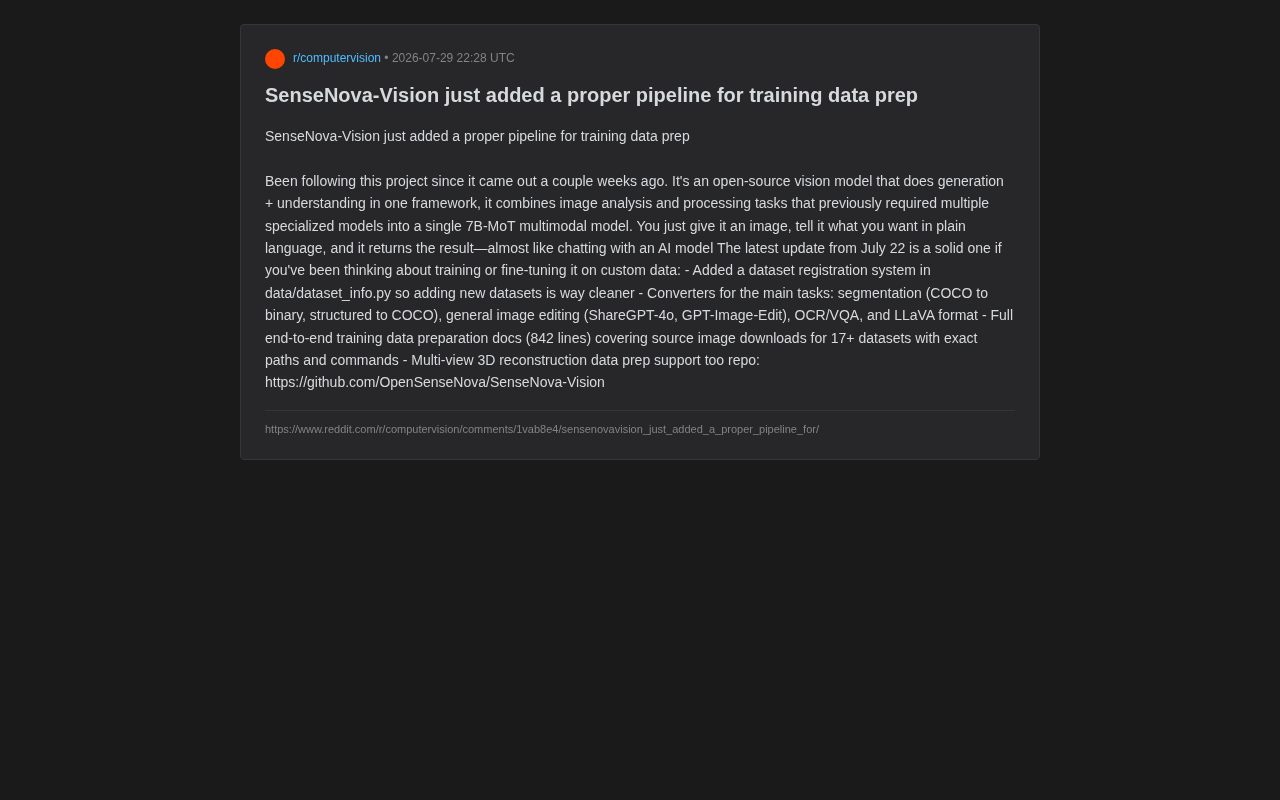 SenseNova-Vision Training Data Pipeline Explained: A Guide to Fine-Tuning Unified Vision Models