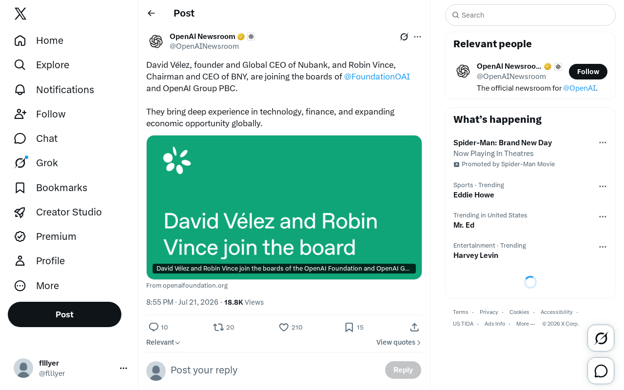 OpenAI Welcomes Two Financial Heavyweights to Its Board — What Signal Does This Send?