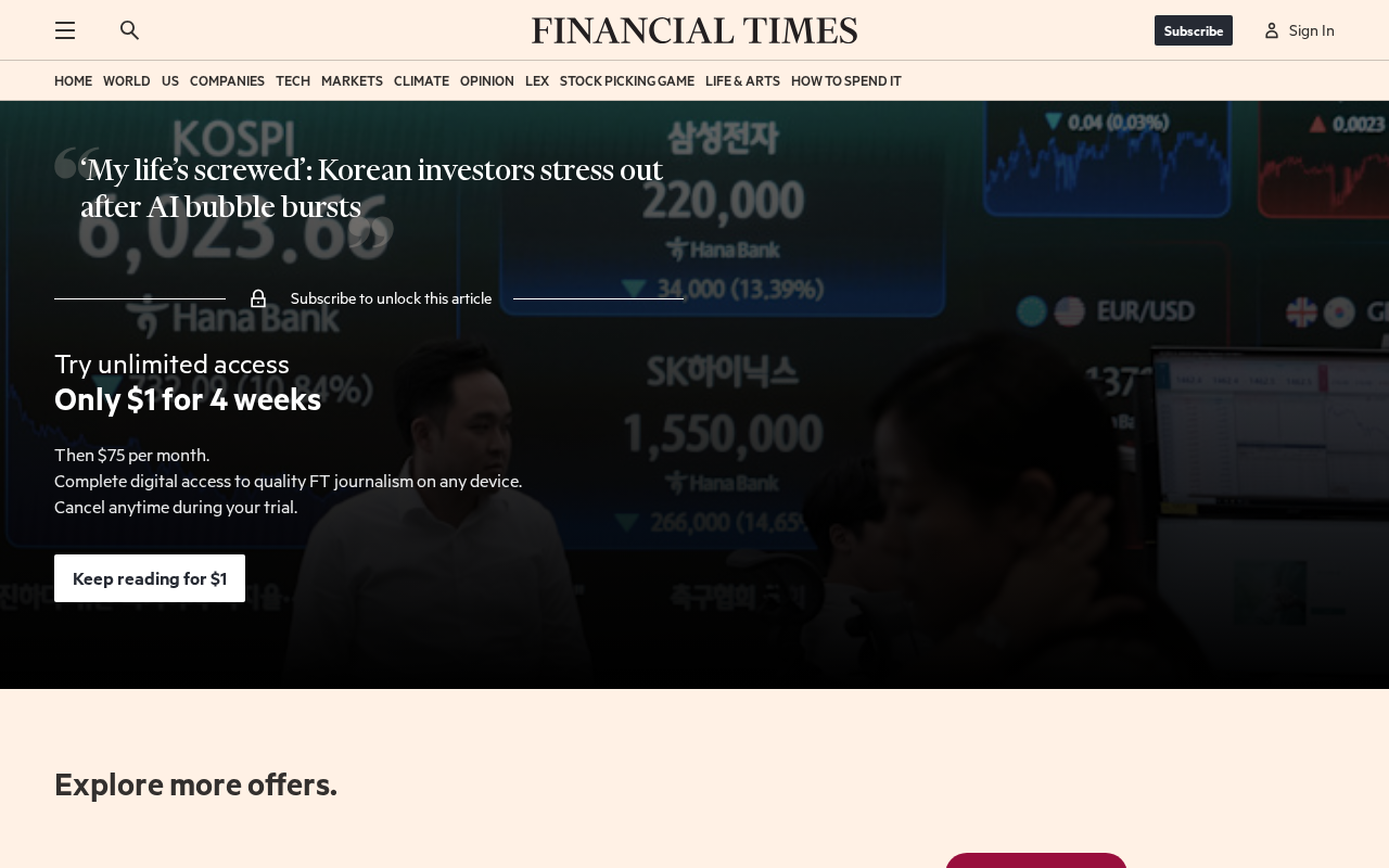 Korean Retail Investors Blown Up by AI Investments: A Painful Lesson in Leveraged FOMO
