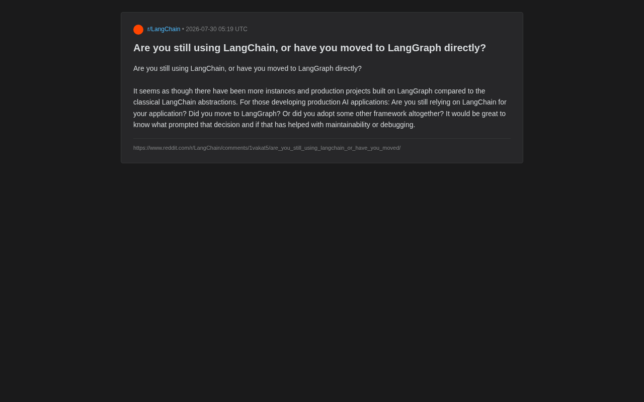 LangChain or LangGraph? Framework Choices for Production-Grade AI Applications