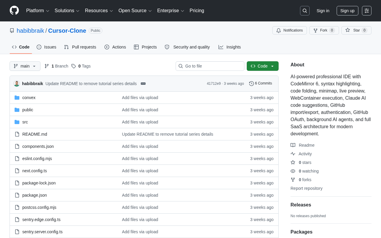 Open-Source Cursor Clone: Building an AI IDE with CodeMirror 6 + WebContainer