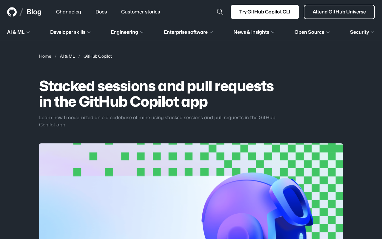 GitHub Copilot Stacked Sessions: A New Paradigm for Refactoring Legacy Code