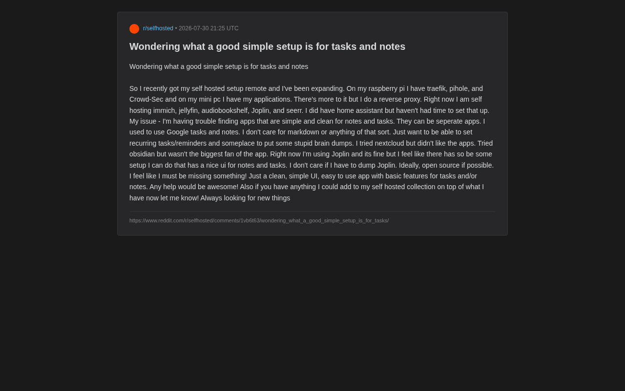 Self-Hosted Notes & Task Management: A Minimalist Open-Source Approach with Memos + Vikunja