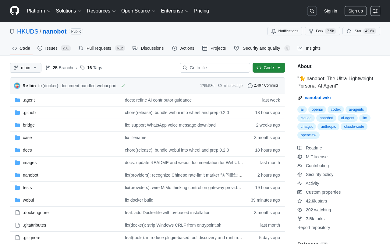 nanobot: Ultra-Lightweight Personal AI Agent Goes Viral on GitHub