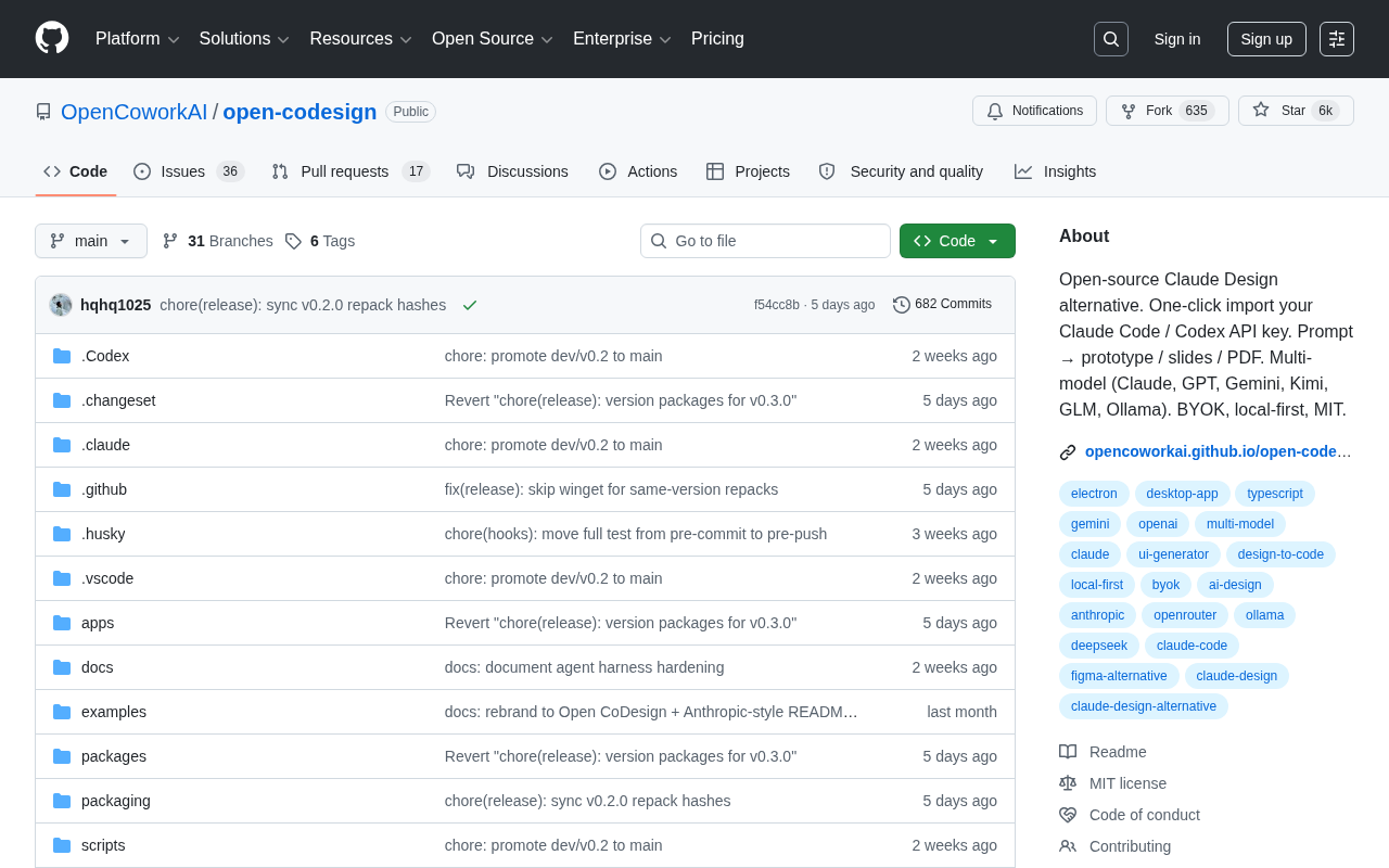 OpenCodesign: Open-Source AI Design Tool with Multi-Model Support as a Claude Design Alternative