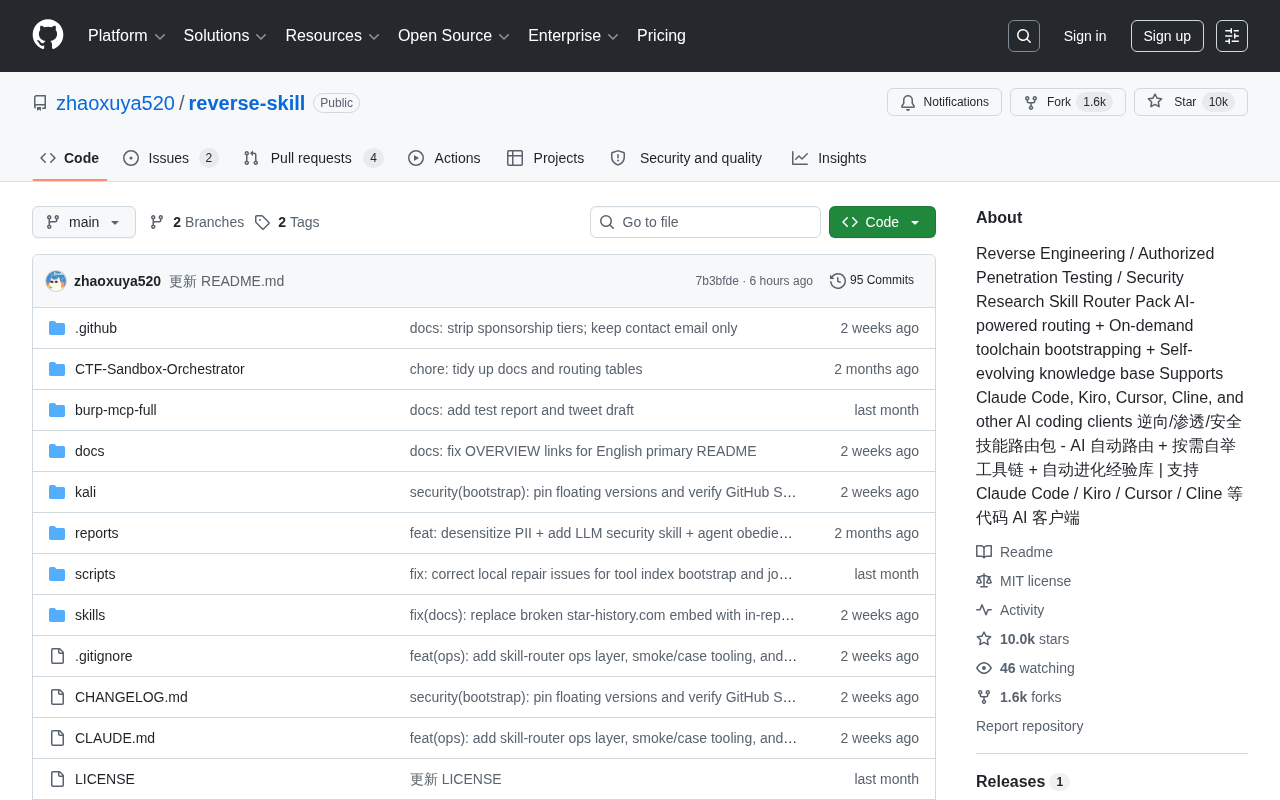 GitHub Daily · July 31: Security Reverse-Engineering AI Skill Pack Tops the Charts, Open-Source Tools Bloom Everywhere
