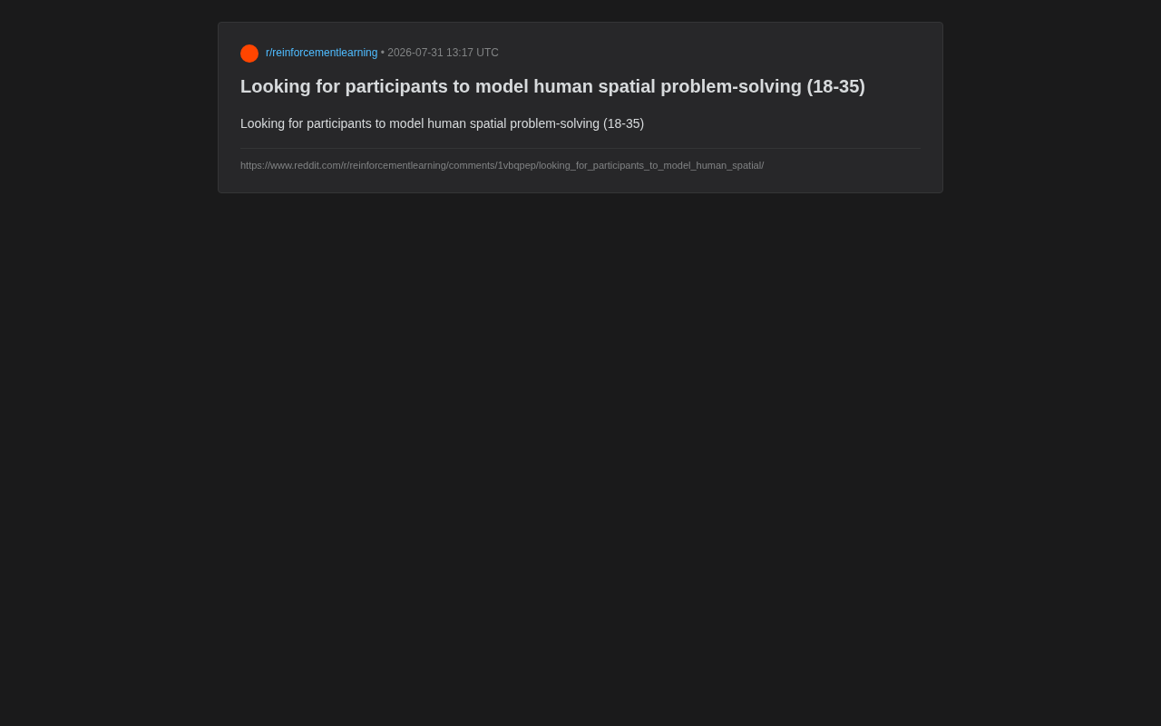 AI Modeling of Human Spatial Reasoning: A Breakthrough Path from Cognitive Experiments to Computational Models