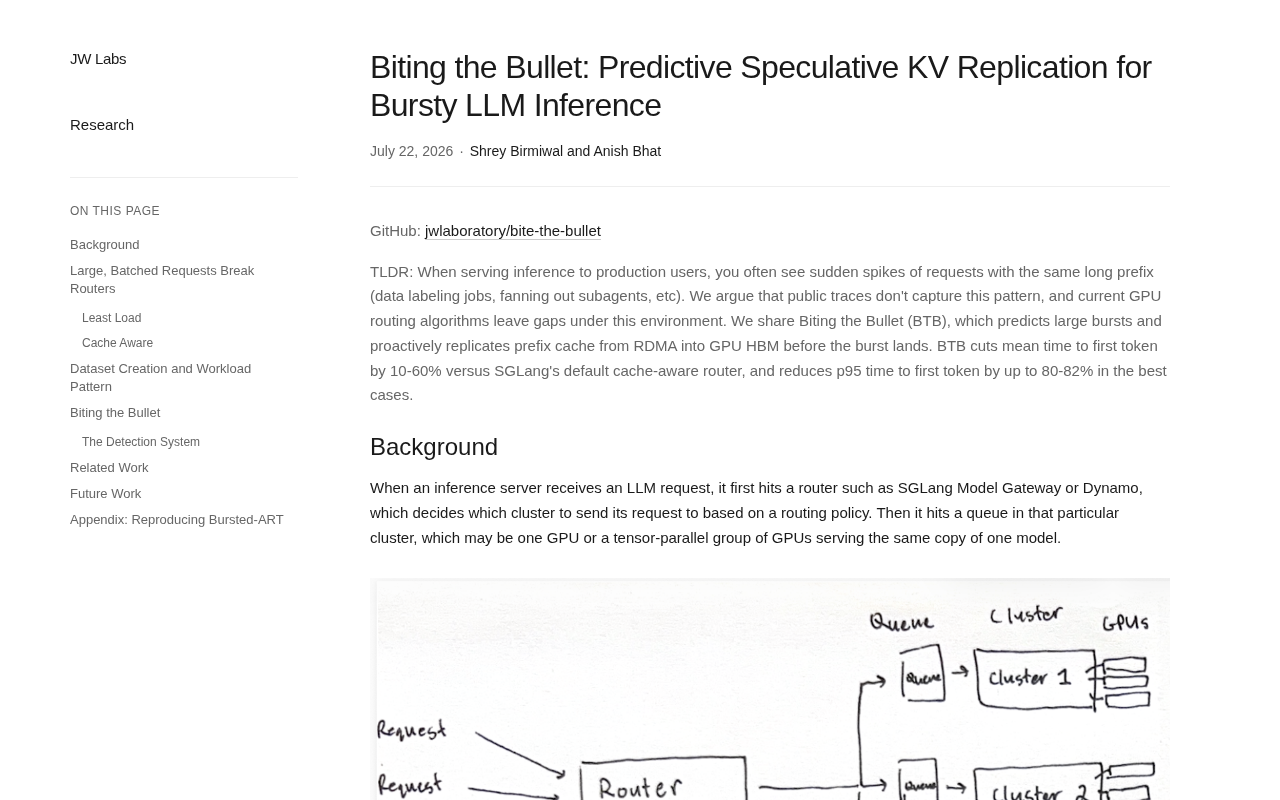 Predictive KV Replication: Breaking Through the Bursty Traffic Bottleneck in LLM Inference