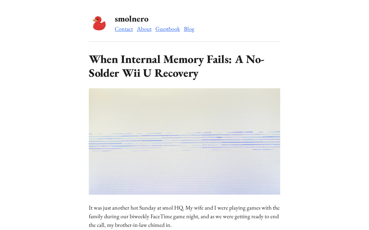 No Soldering Required: A Guide to Reviving a Wii U with Corrupted Internal Memory