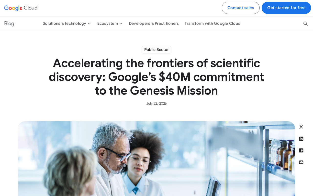 Google's $40 Million Investment in the Genesis Mission: How AI Computing Power Accelerates Scientific Discovery